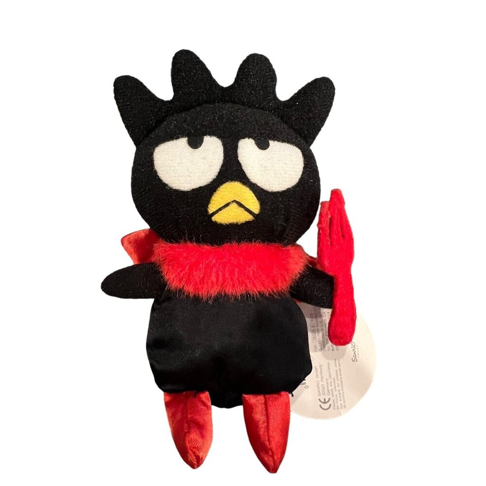VTG Sanrio Badtz Maru‎ Plush Beanbag "Delightfully Devilish" W Tag August 1999